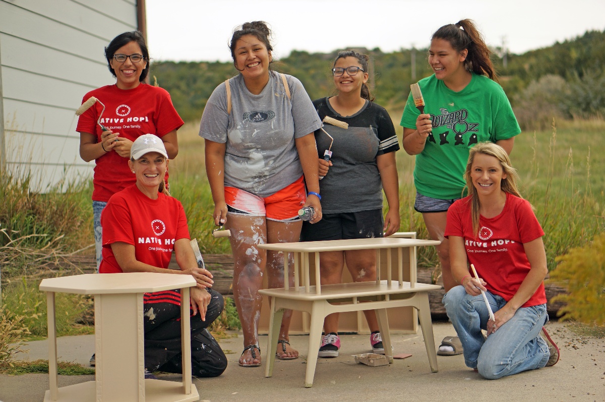 Painting at the Pathfinder Center