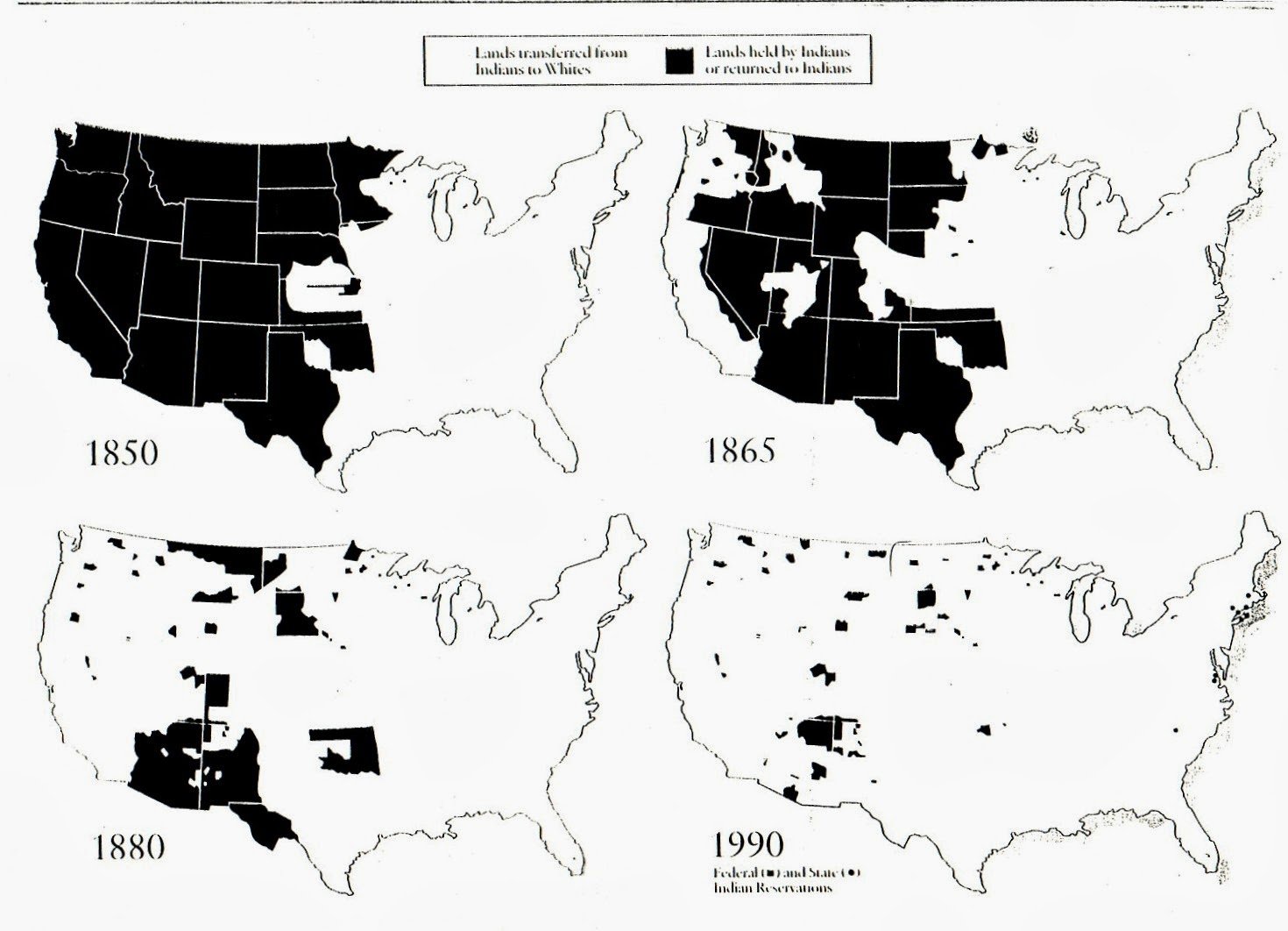 Indian reservation map